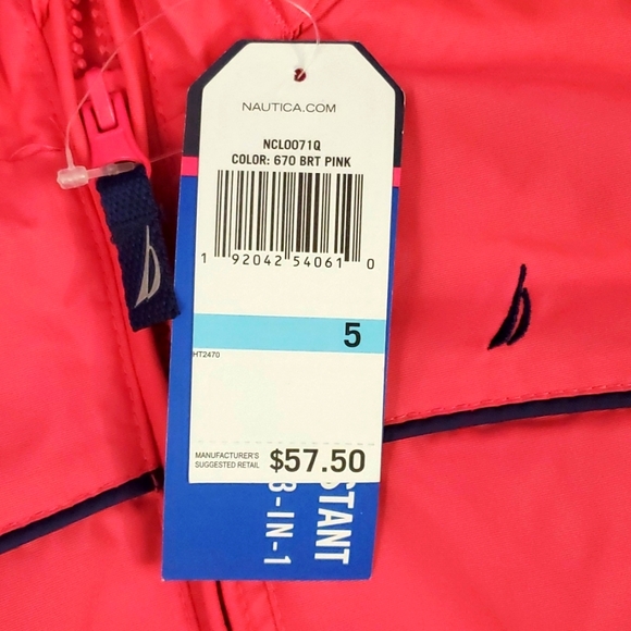 NWT Nautica Pink 5T Jacket - Picture 2 of 11